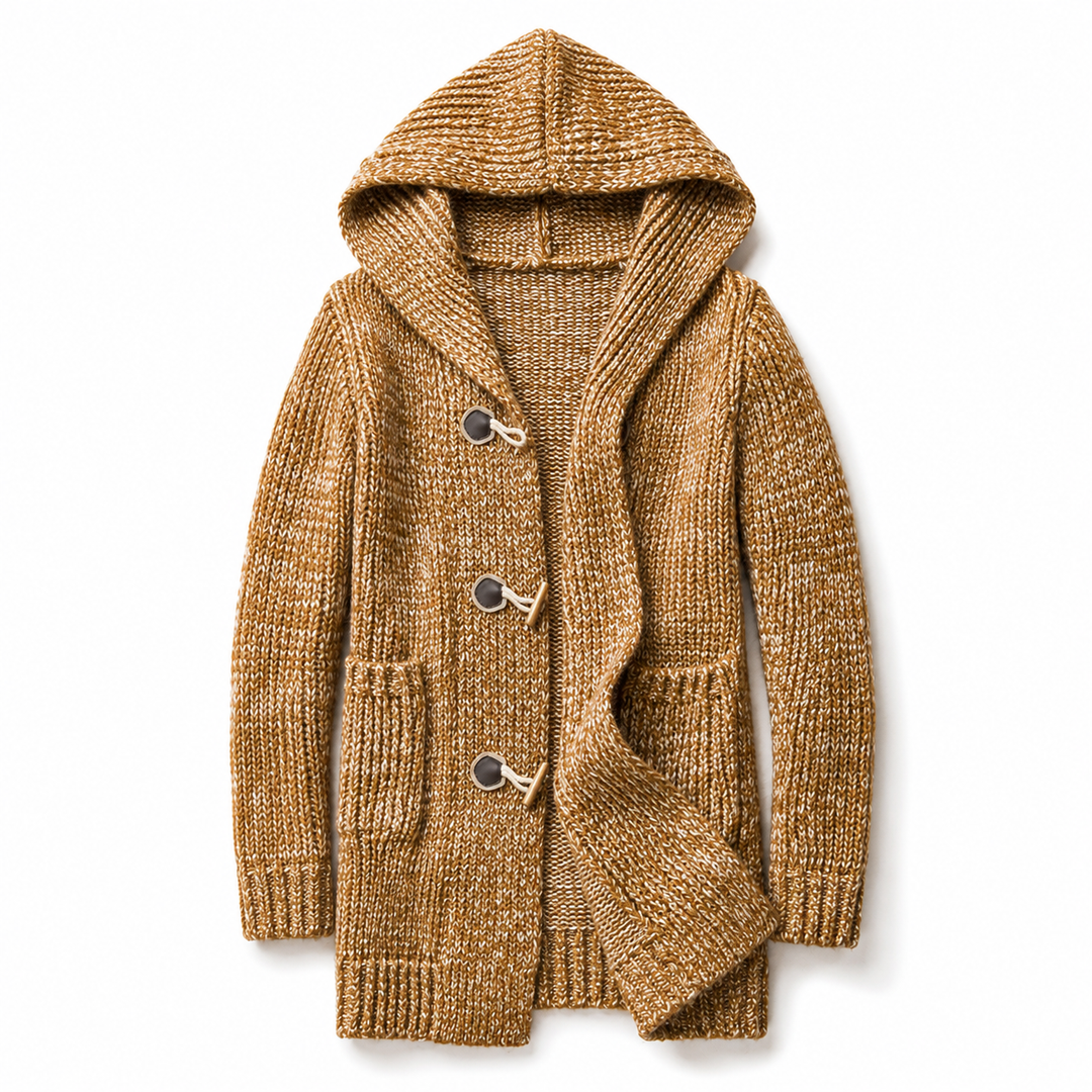 Raevan - Cardigan con cappuccio dal tocco morbido