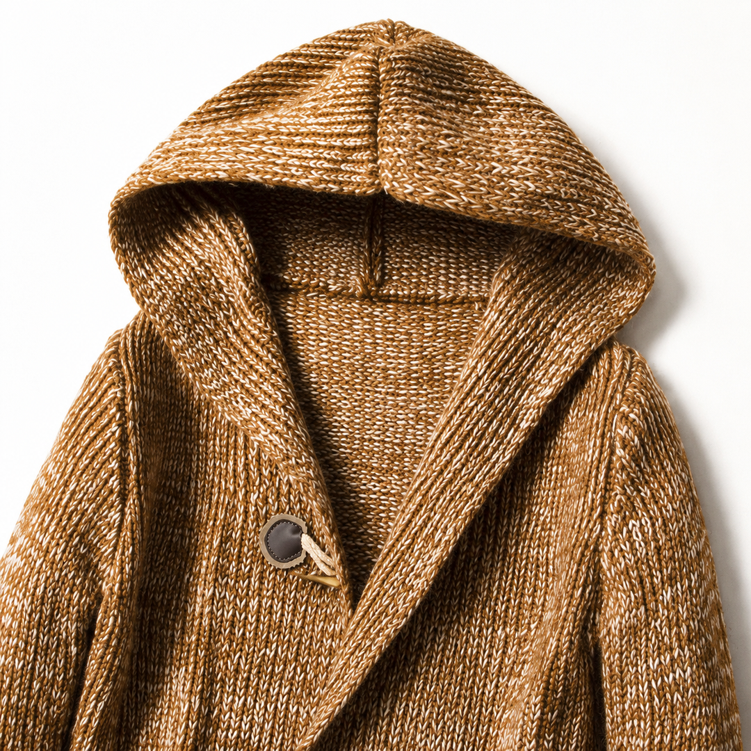 Raevan - Cardigan con cappuccio dal tocco morbido
