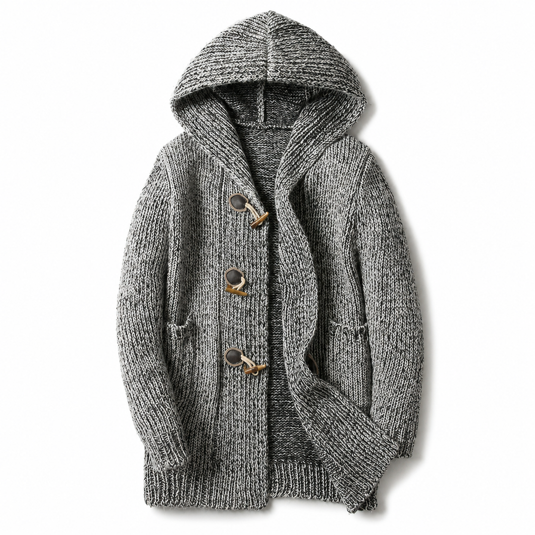 Raevan - Cardigan con cappuccio dal tocco morbido