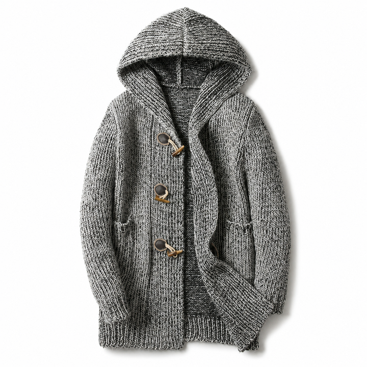 Raevan - Cardigan con cappuccio dal tocco morbido