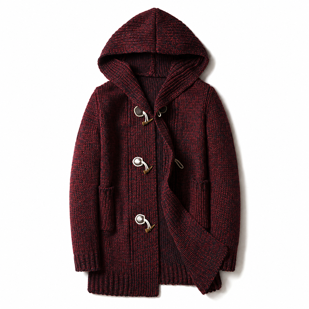 Raevan - Cardigan con cappuccio dal tocco morbido