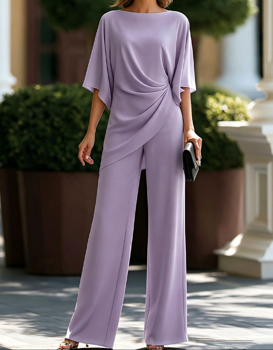 Iona - set coordinato con pantaloni ampi drappeggiati