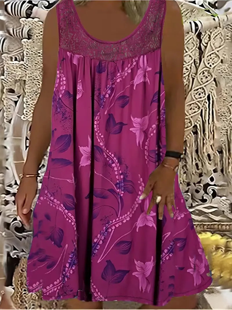 Ariadne - Abito elegante a stampa floreale