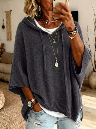 Zoralisse - Maglione con cappuccio oversize e confortevole