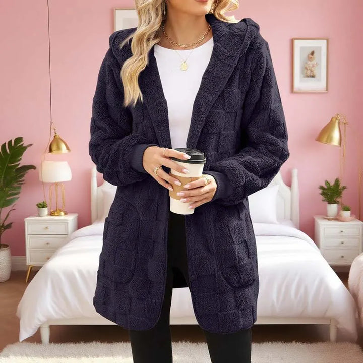 Zinnabelle - Cardigan con cappuccio effetto peluche