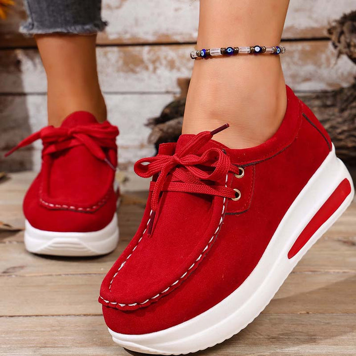 Eirwen - Sneakers con suola platform ammortizzata e lacci