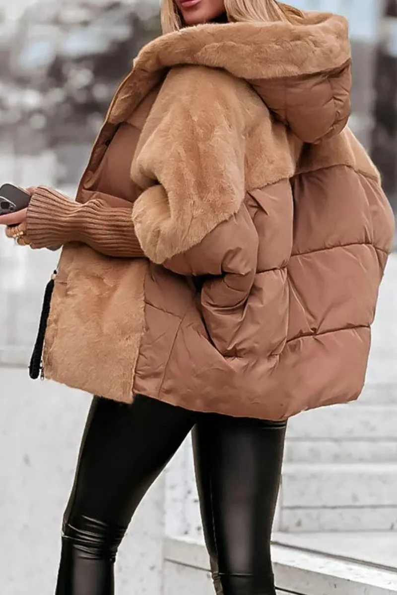 Audra - Giacca invernale imbottita con cappuccio