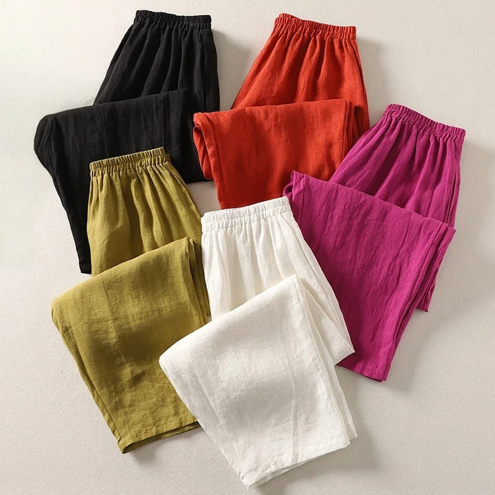 Odalys - Pantaloni in lino premium