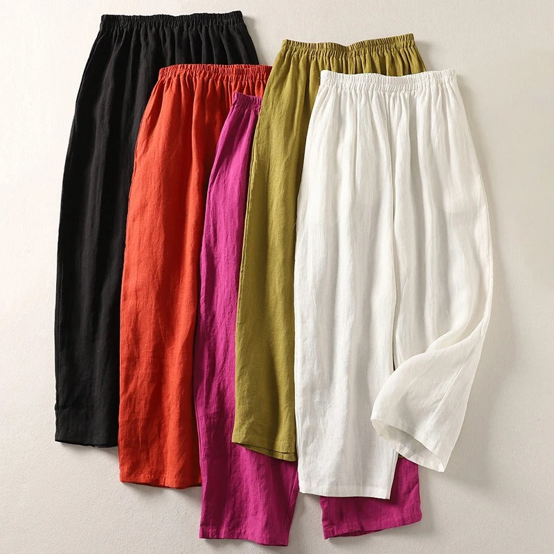 Odalys - Pantaloni in lino premium