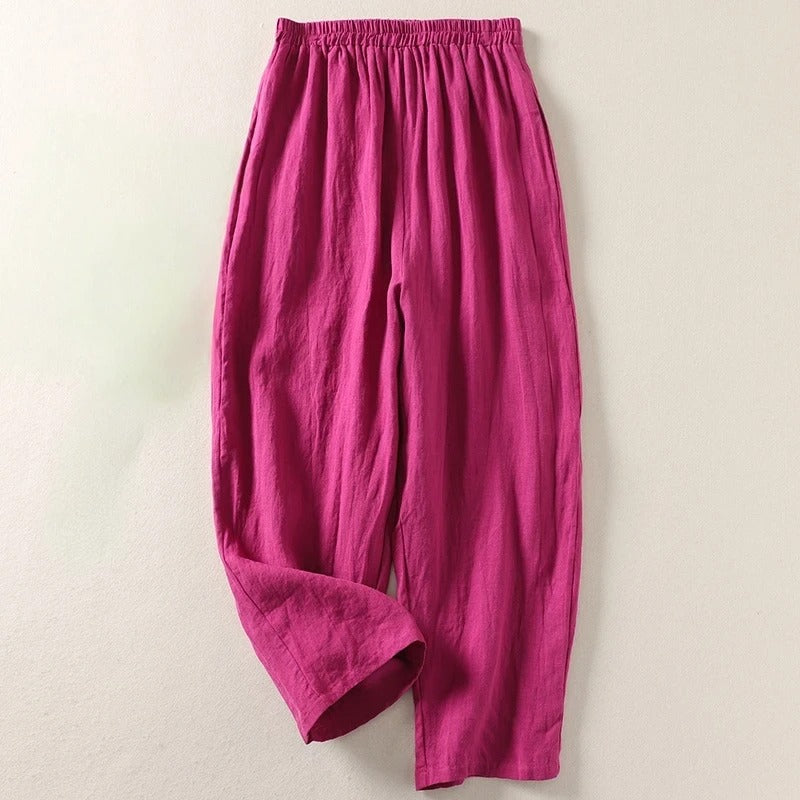 Odalys - Pantaloni in lino premium