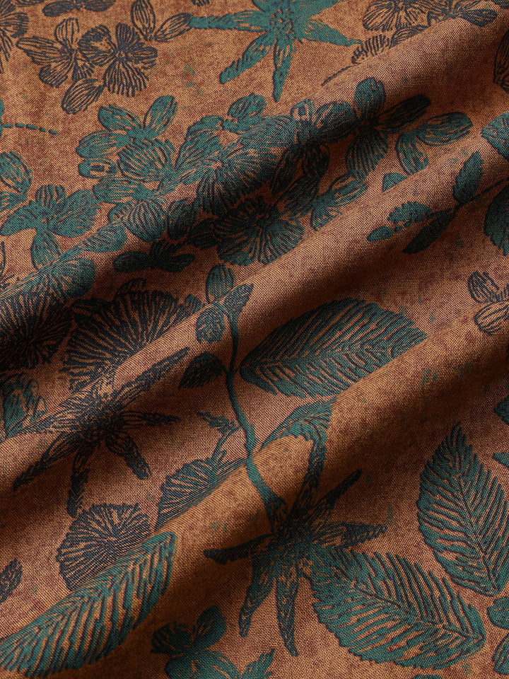 Leoric - Camicia leggera a maniche corte a stampa floreale