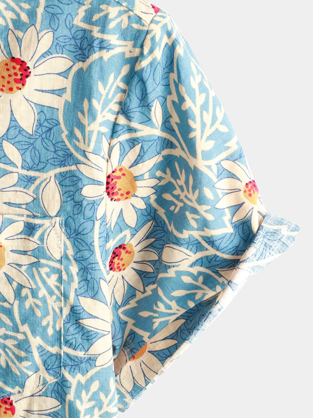 Leoric - Camicia leggera a maniche corte a stampa floreale