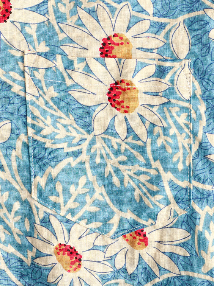 Leoric - Camicia leggera a maniche corte a stampa floreale