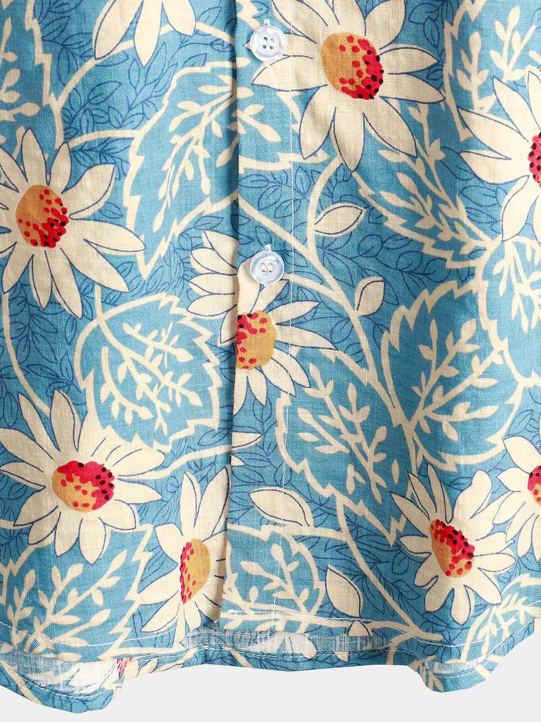 Leoric - Camicia leggera a maniche corte a stampa floreale