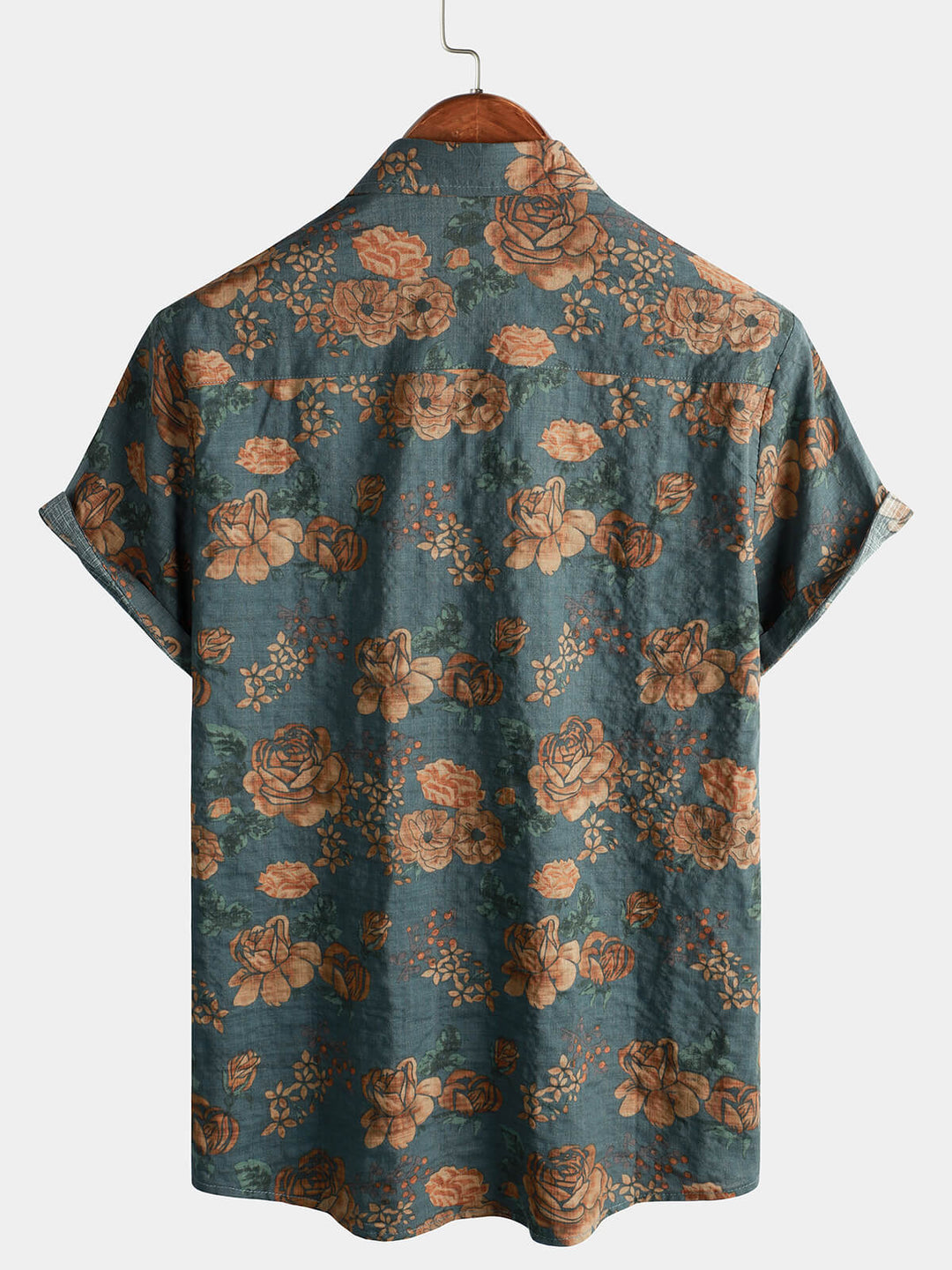 Leoric - Camicia leggera a maniche corte a stampa floreale