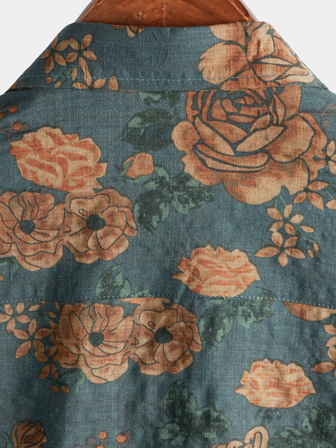 Leoric - Camicia leggera a maniche corte a stampa floreale