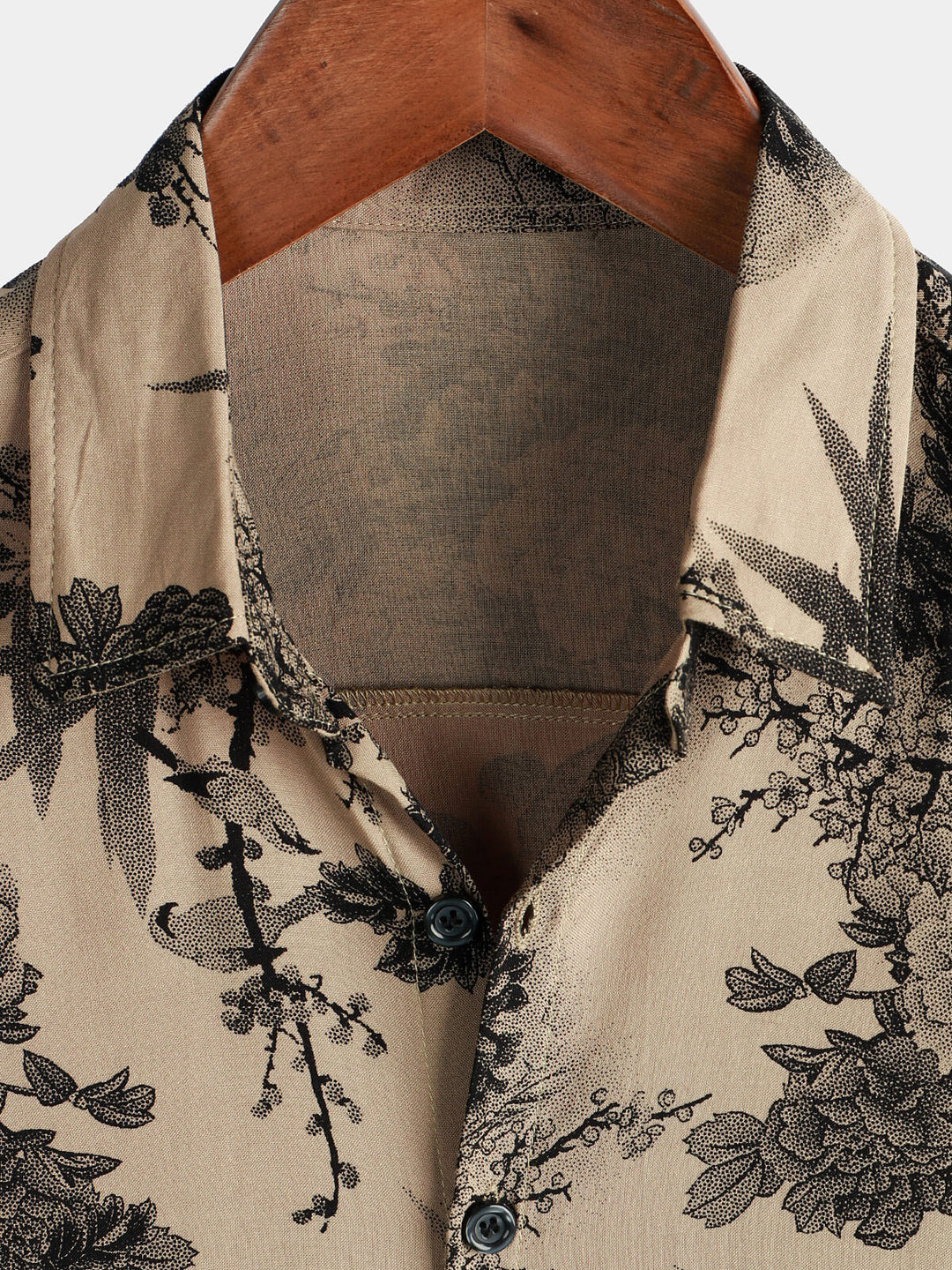 Leoric - Camicia leggera a maniche corte a stampa floreale