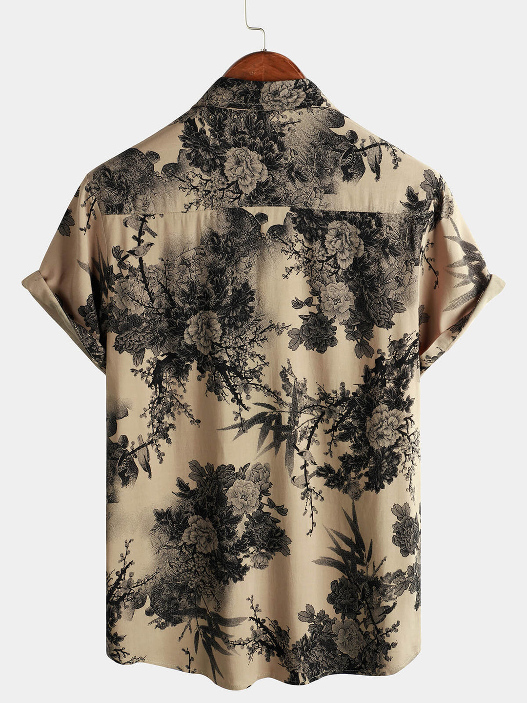 Leoric - Camicia leggera a maniche corte a stampa floreale