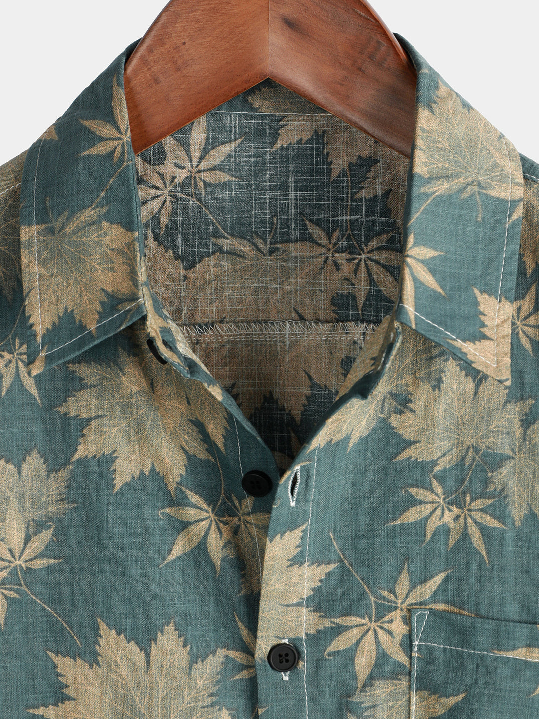 Leoric - Camicia leggera a maniche corte a stampa floreale