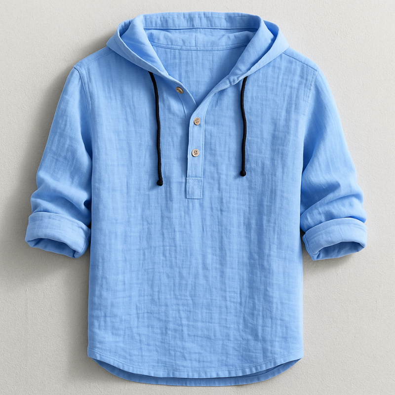 Daelor - Camicia con cappuccio morbida al tatto