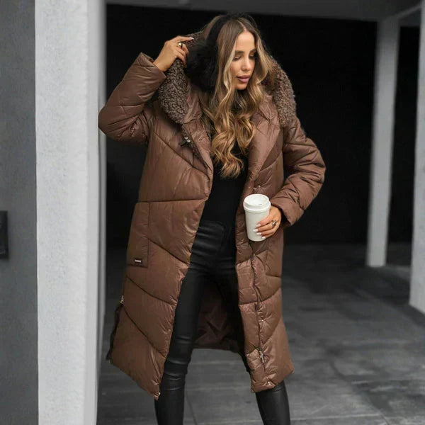 Norelline - Cappotto trapuntato con cappuccio