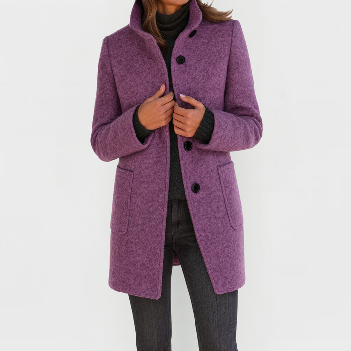 Elanique - Cappotto sartoriale morbido al tatto