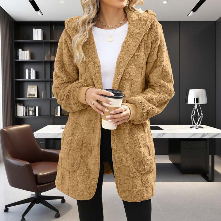 Zinnabelle - Cardigan con cappuccio effetto peluche