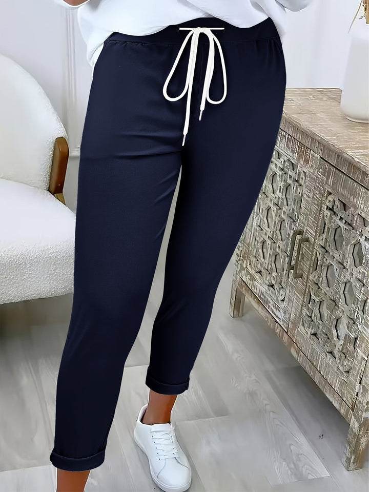 Tansy - Pantaloni stretch con coulisse su misura