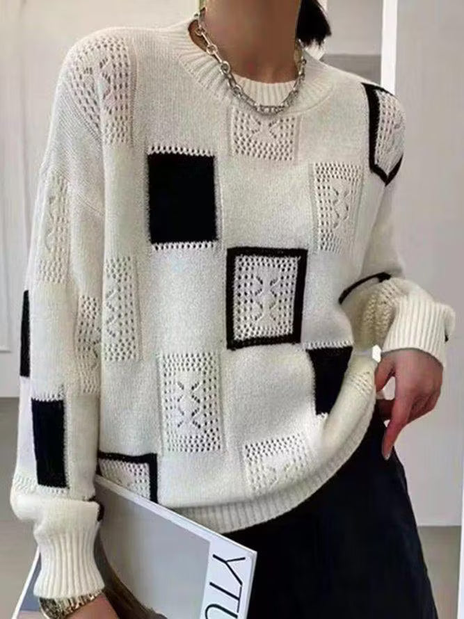 Adorelle - Maglione patchwork artistico