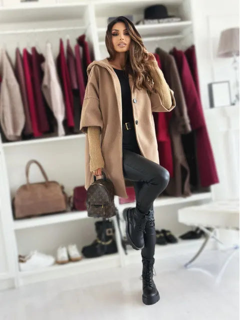 Esteliane - Cardigan con spalle scese dal fit rilassato