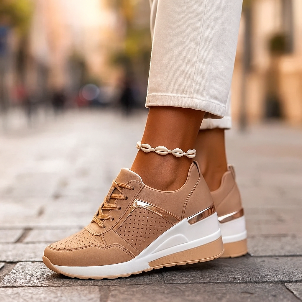 Veranique - Sneakers con zeppa imbottita