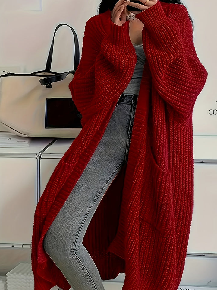 Rosalienne - Cardigan lungo morbido al tatto