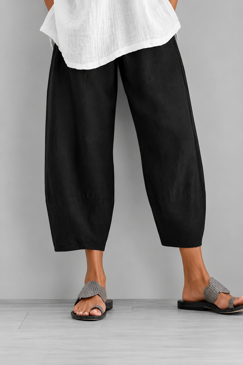 Eulorine - Pantaloni a gamba larga morbidi al tatto