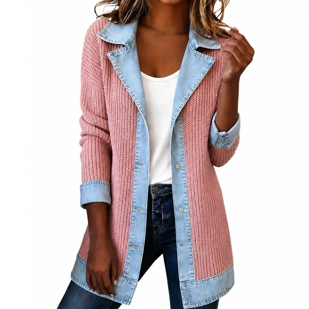 Zyrelle - Cardigan casual a bottoni in maglia