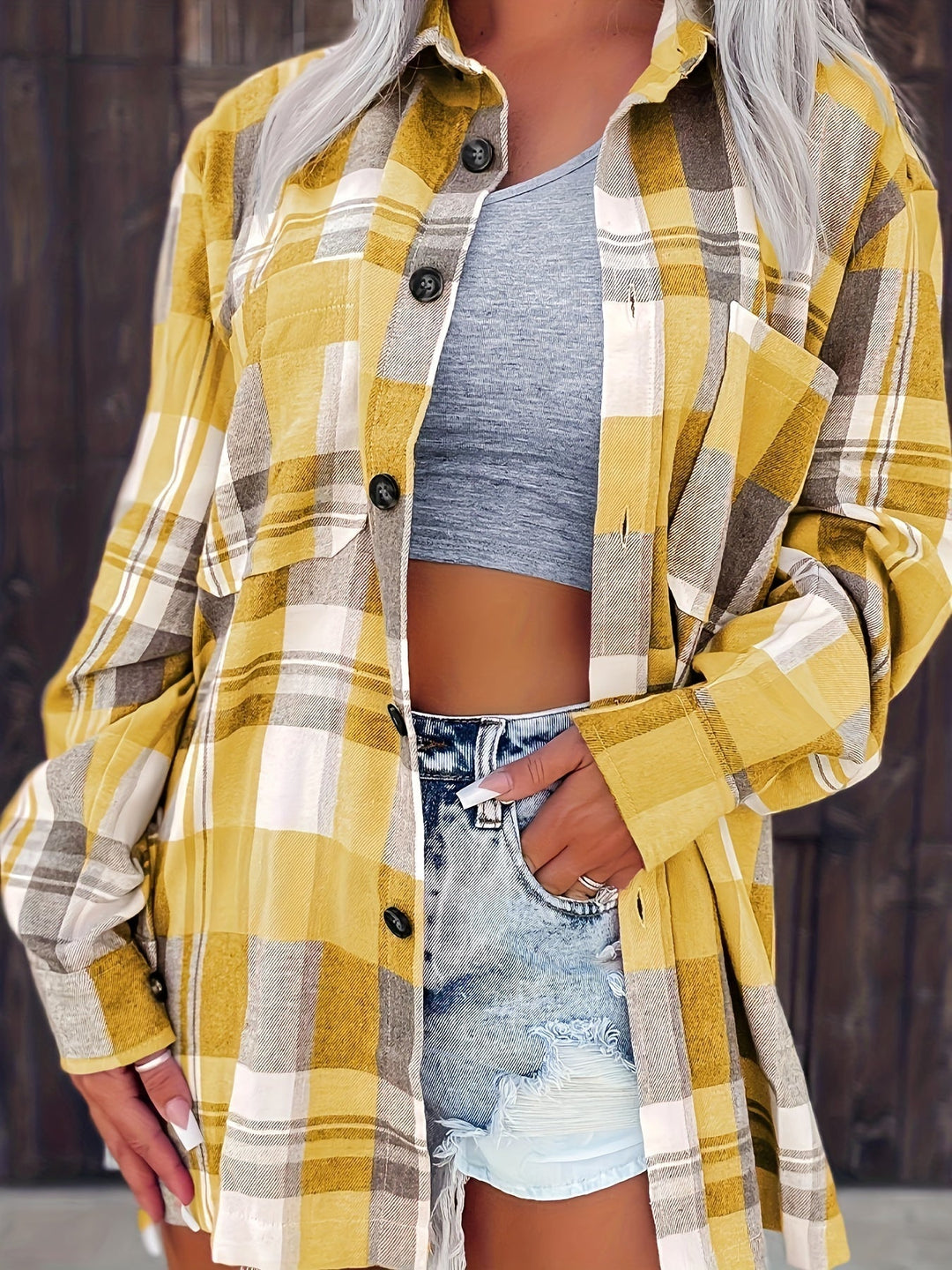 Nadira - Camicia leggera a quadri