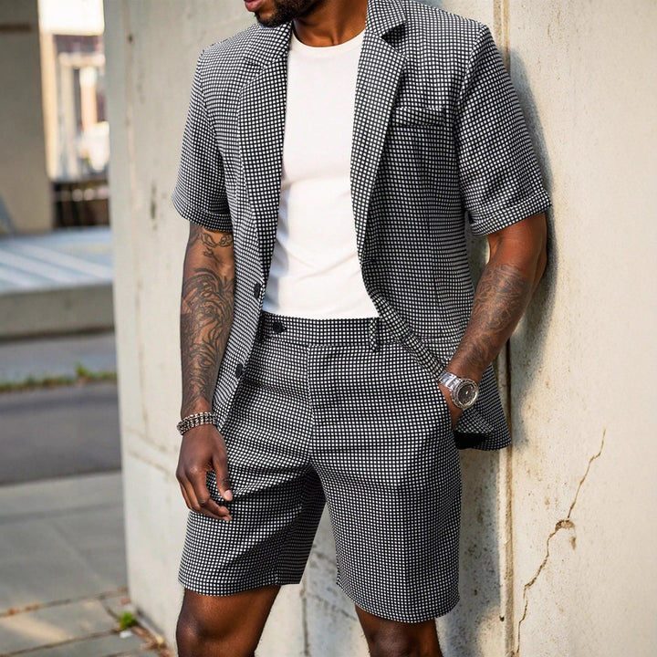 Rufus - Coordinato a quadri con blazer e shorts