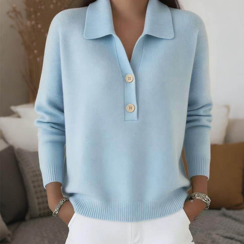 Belisara - Maglione con scollo a V dal tocco morbido
