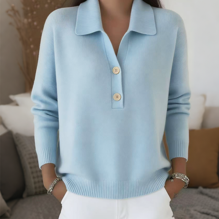 Belisara - Maglione con scollo a V dal tocco morbido