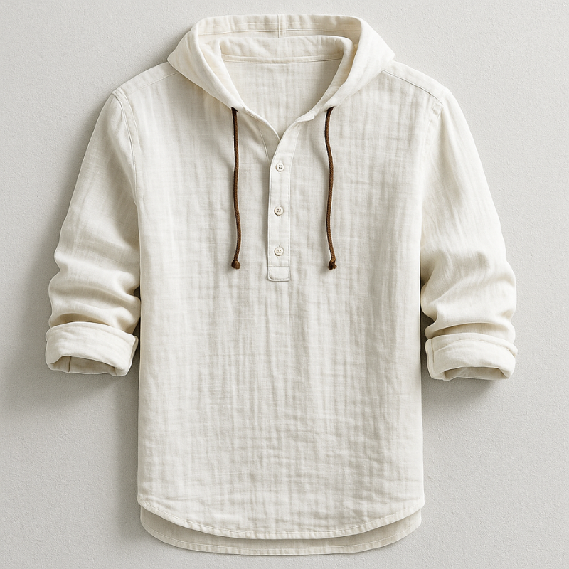 Daelor - Camicia con cappuccio morbida al tatto