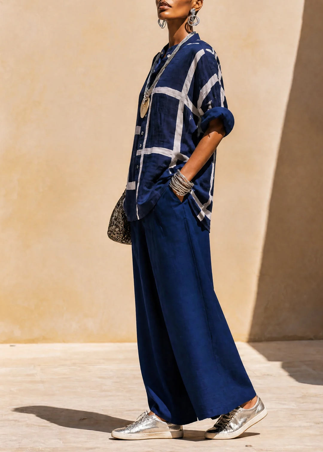 Helisanne - Coordinato a due pezzi casual con bottoni