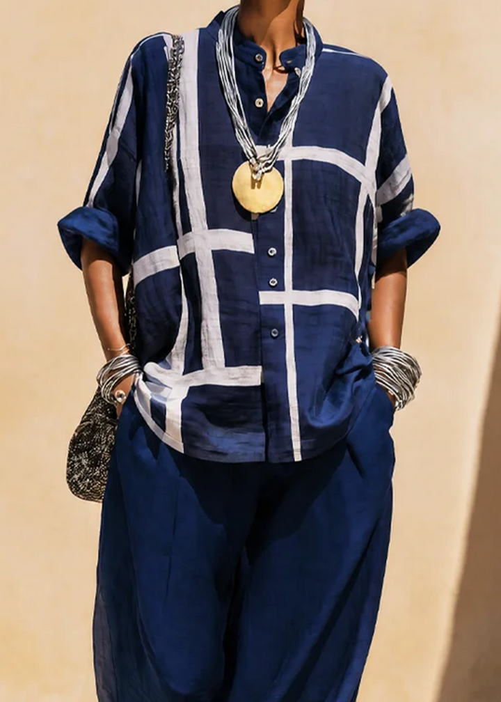 Helisanne - Coordinato a due pezzi casual con bottoni
