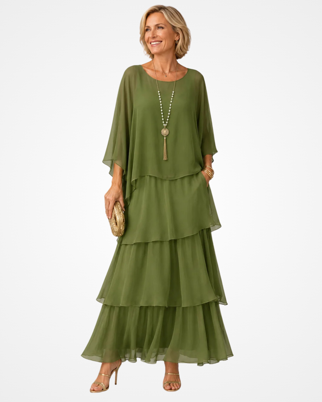 Sylvia - Abito maxi fluido soft touch