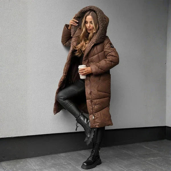 Norelline - Cappotto trapuntato con cappuccio