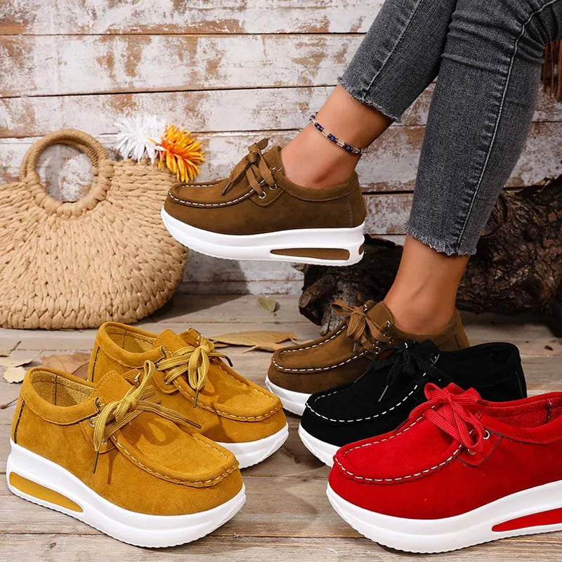 Eirwen - Sneakers con suola platform ammortizzata e lacci