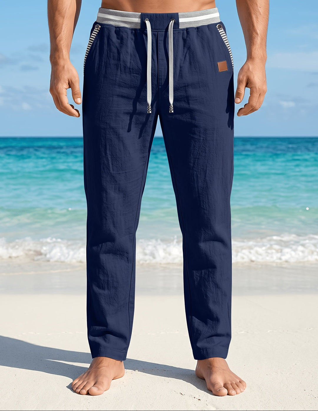 Branford - Pantaloni in lino leggeri