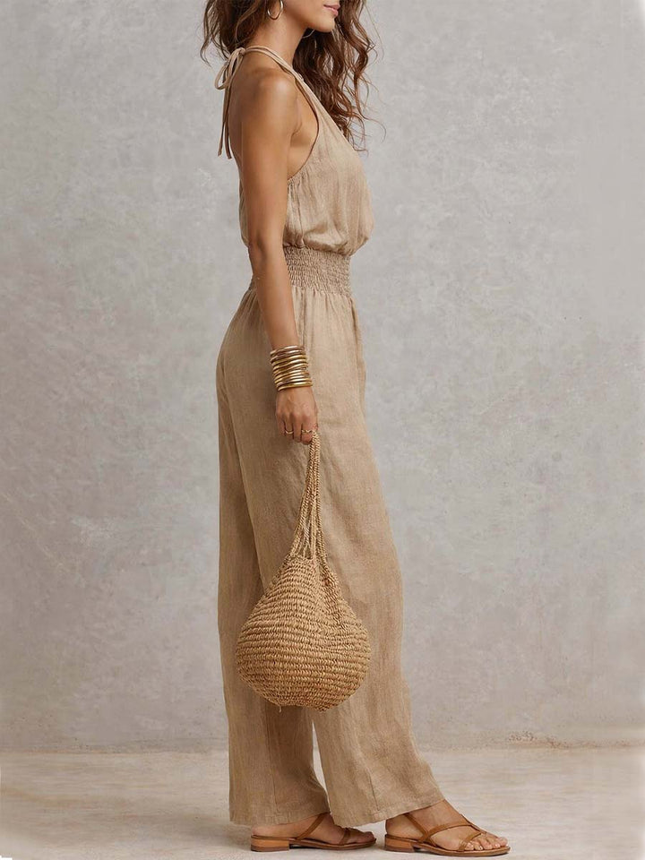 Elenie - Tuta leggera con scollo all'americana