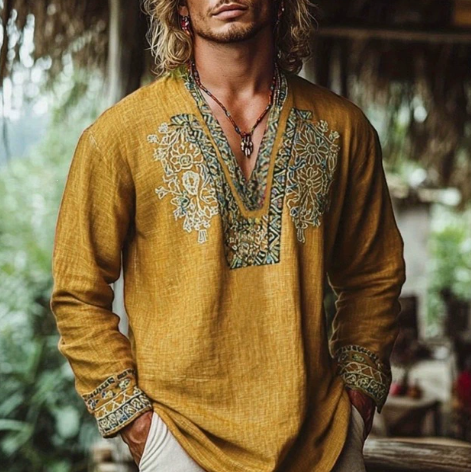 Milford - T-shirt leggera con scollo a V