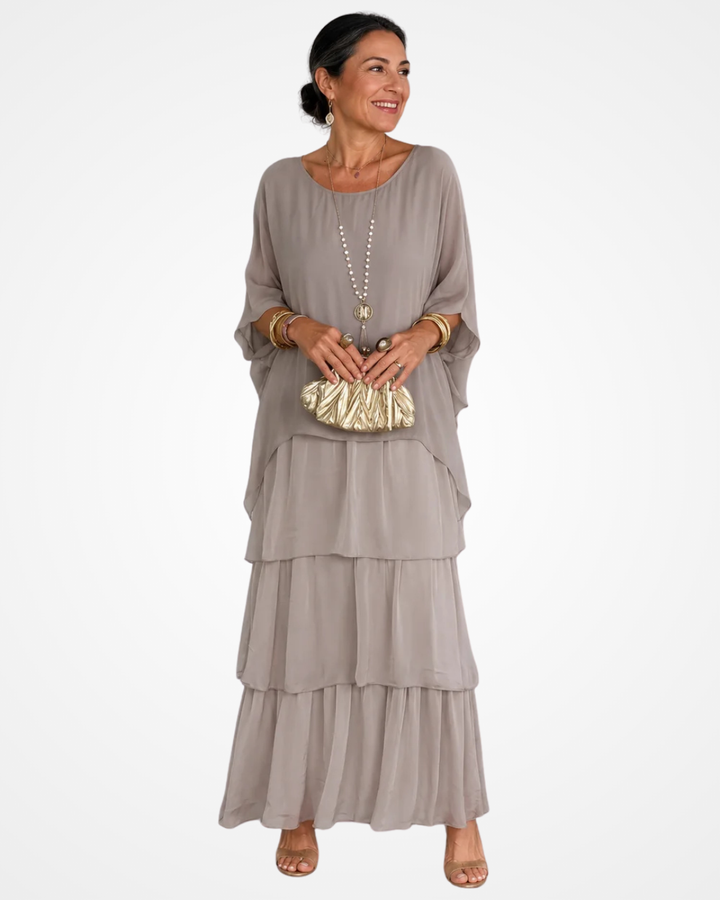Sylvia - Abito maxi fluido soft touch