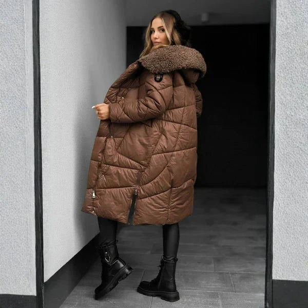 Norelline - Cappotto trapuntato con cappuccio