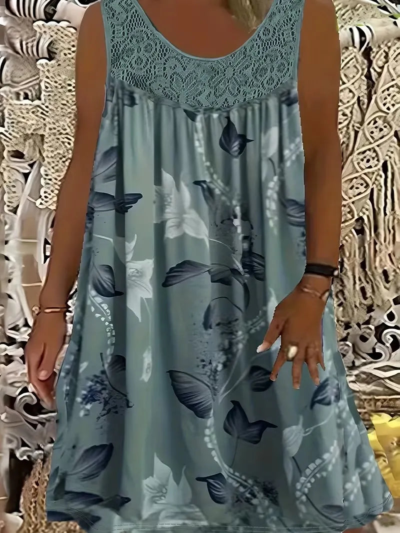 Ariadne - Abito elegante a stampa floreale